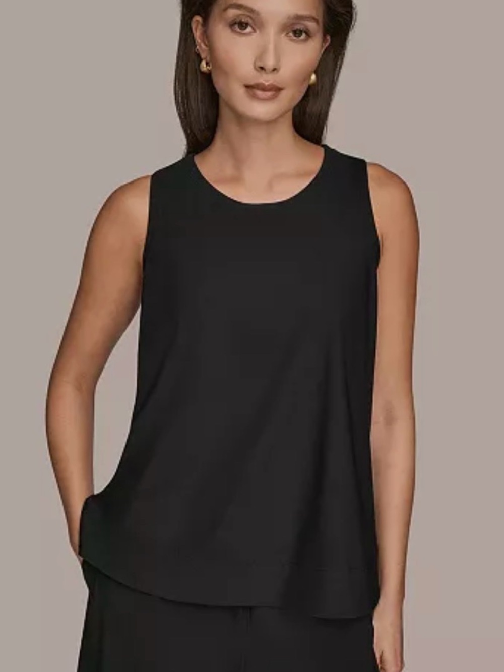 Donna Karen Weekend Women's 4-way Stretch Knit Sleeveless Top